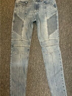 PacSun Light Blue Skinny Moto Jeans